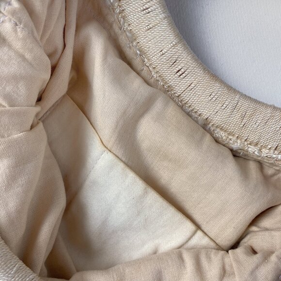 Vintage Macrame Bag with Wooden Handles - Picture 4 of 5